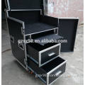 19 inch flight case amplifier rack with drawers